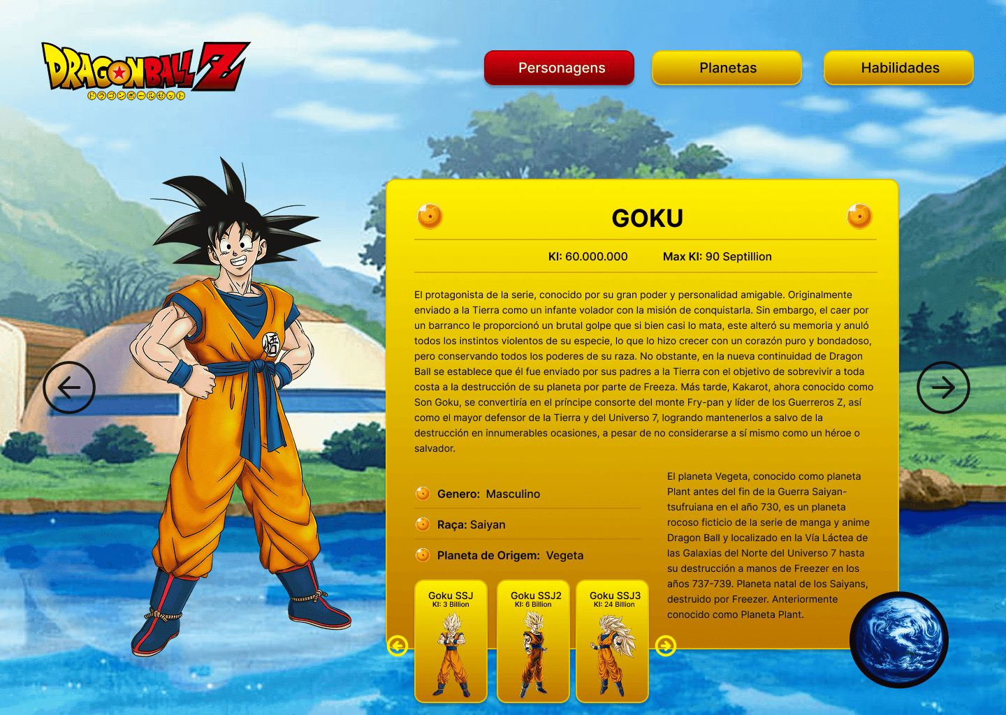 Dragon Ball App/Website Website imagem 2