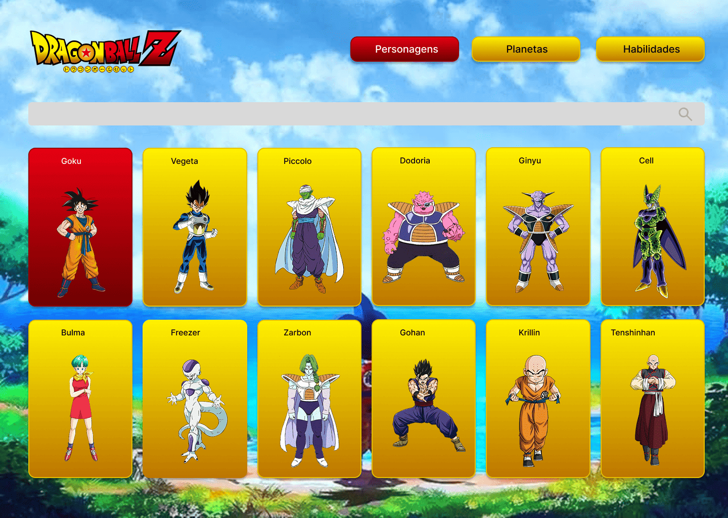 Dragon Ball App/Website Website imagem 4